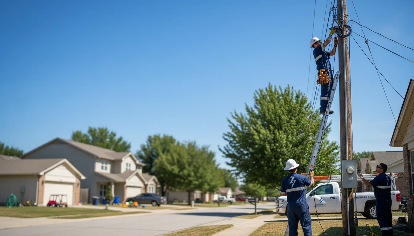 Residential electrician providing installation services in Stewart, OH